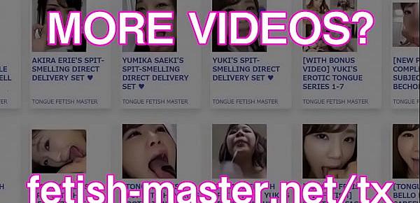  Japanese Asian Tongue Spit Face Nose Licking Sucking Kissing Handjob Fetish - More at fetish-master.net